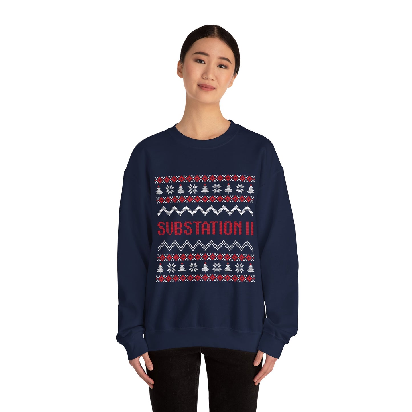 Faux Knit Sub Station II Holiday Sweatshirt