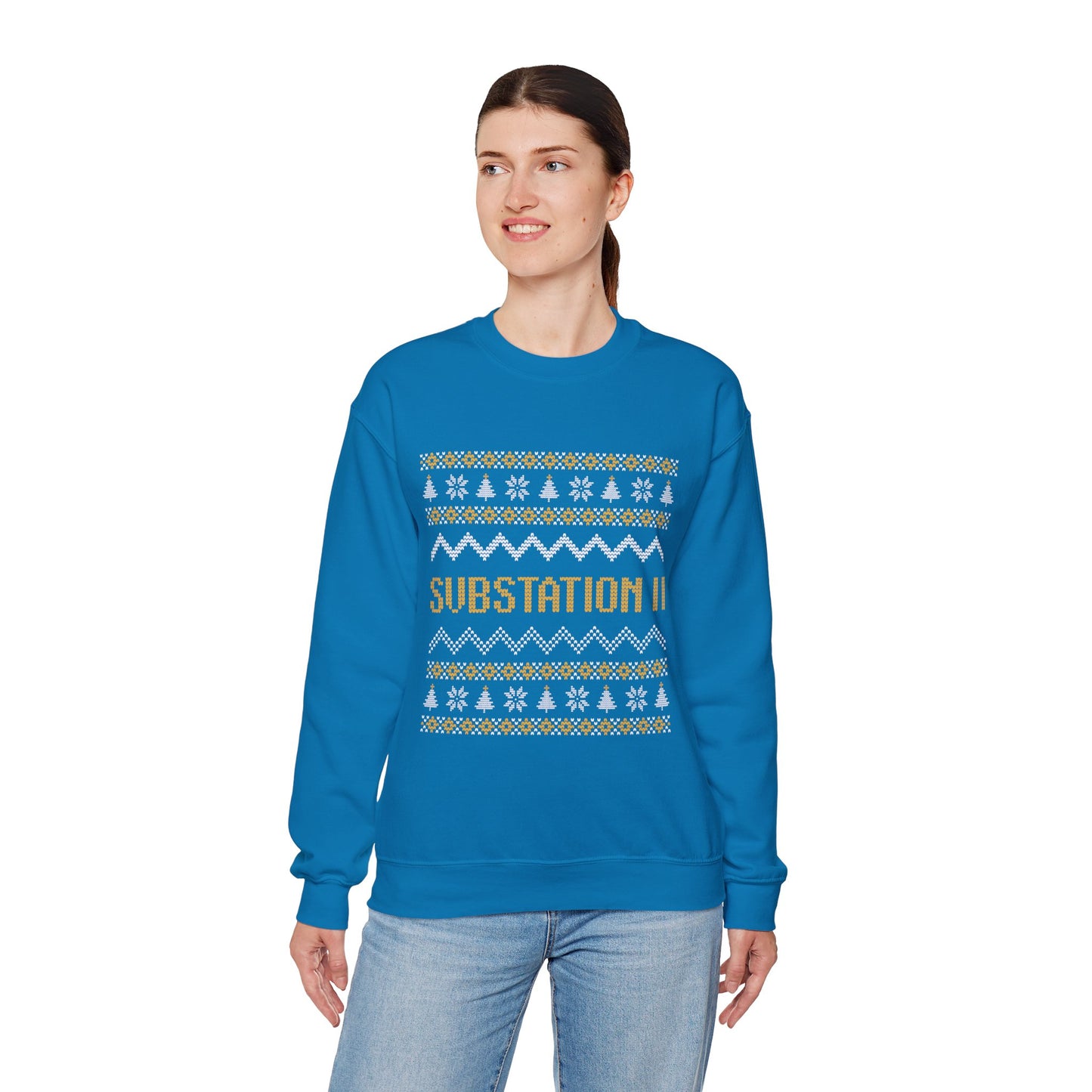Faux Knit Sub Station II Holiday Sweatshirt