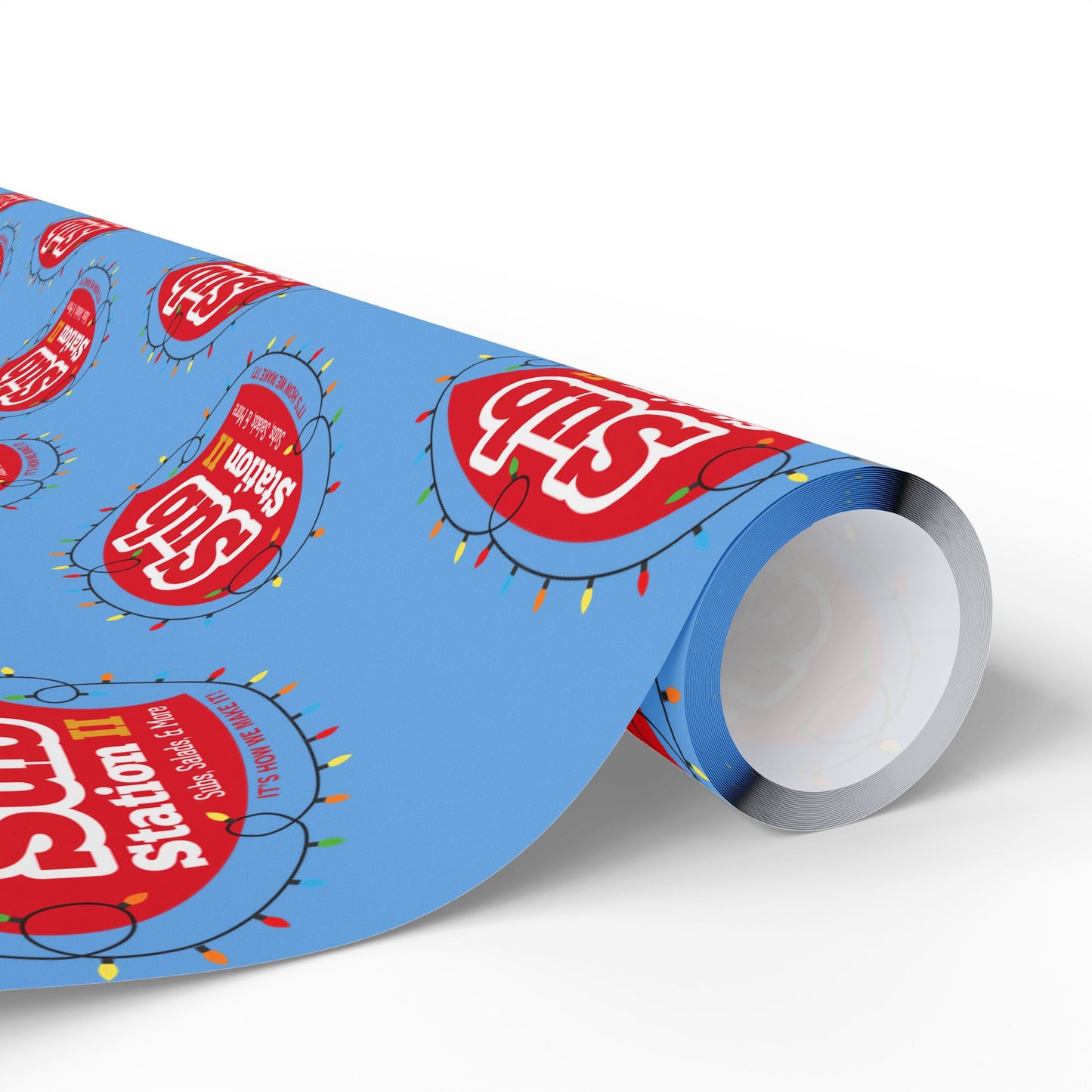 Sub Station II Holiday Lights Logo Wrapping Paper