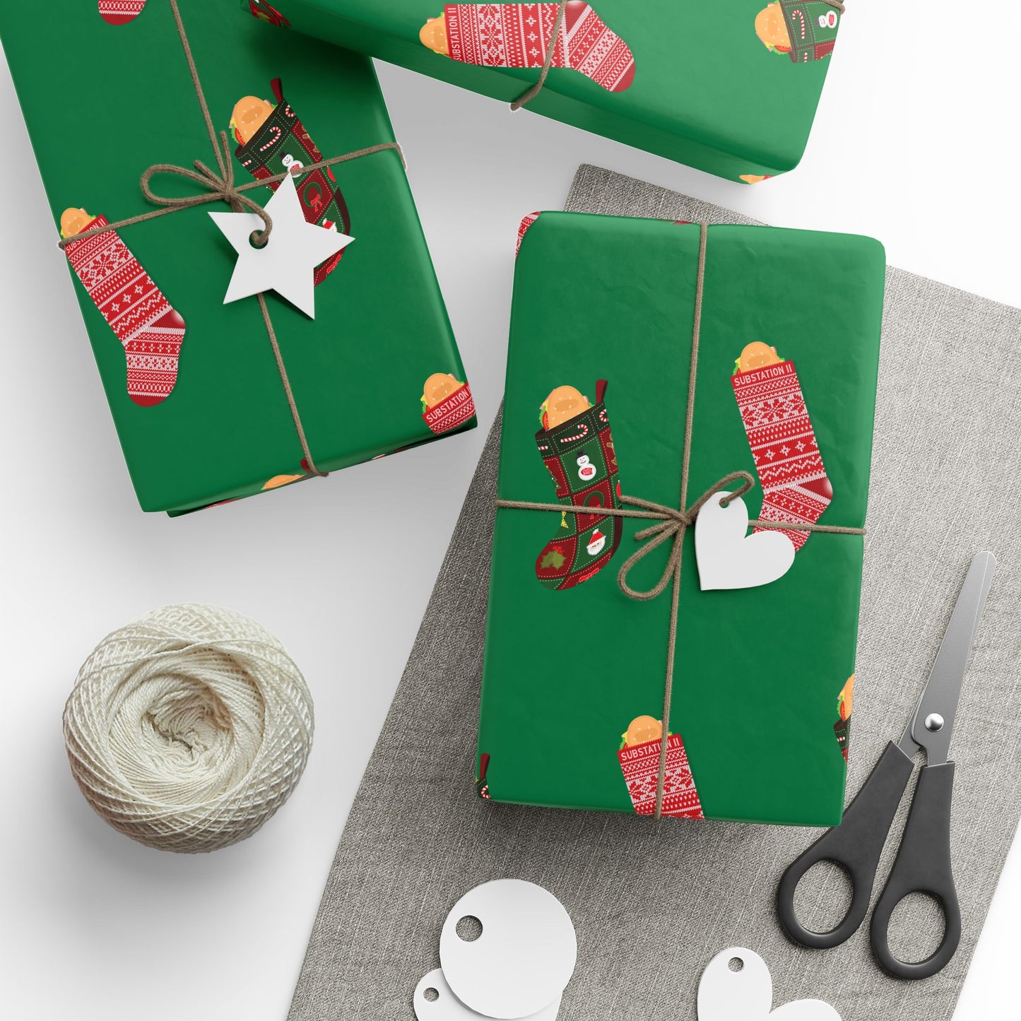 Sub Station II Stocking Wrapping Paper