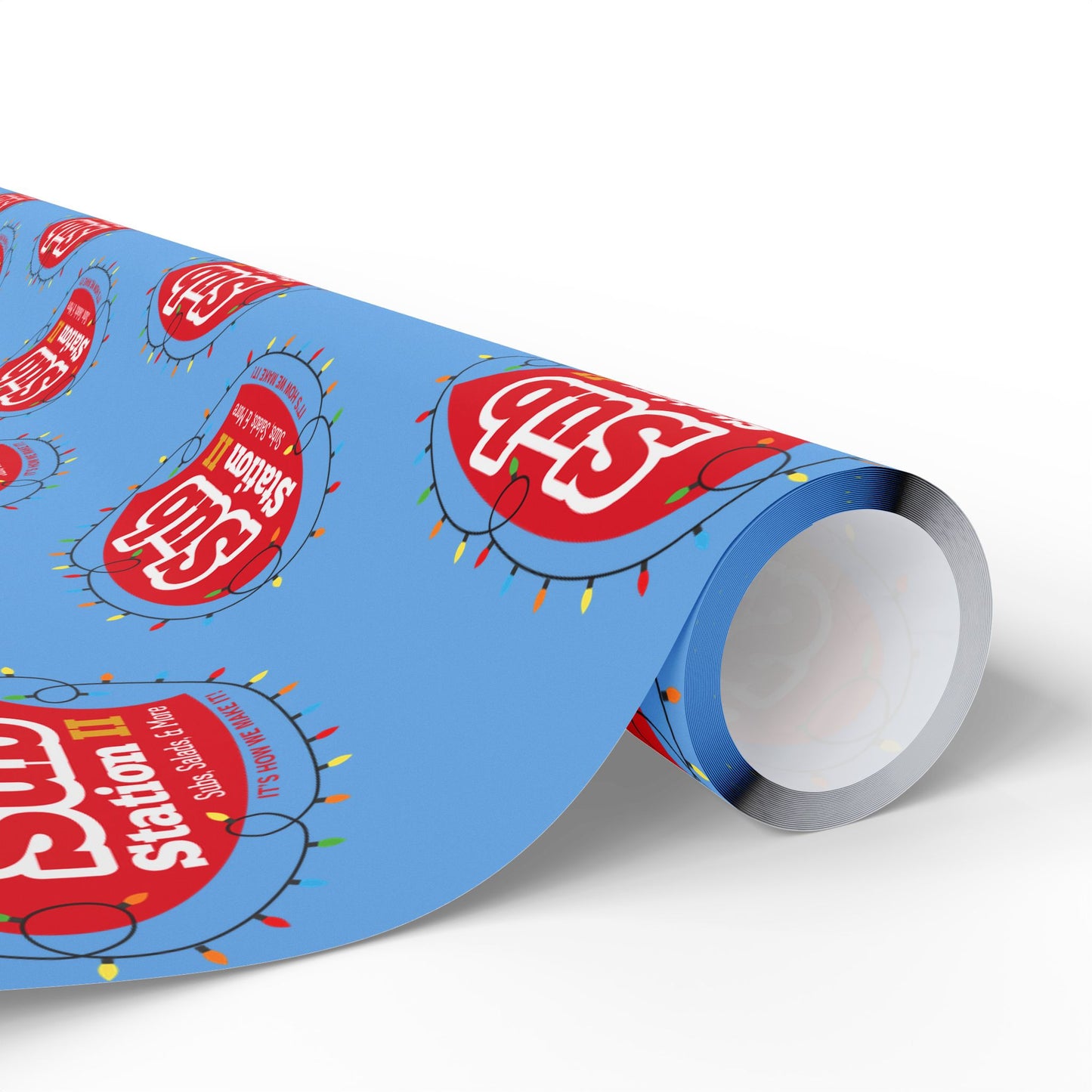 Sub Station II Holiday Lights Logo Wrapping Paper
