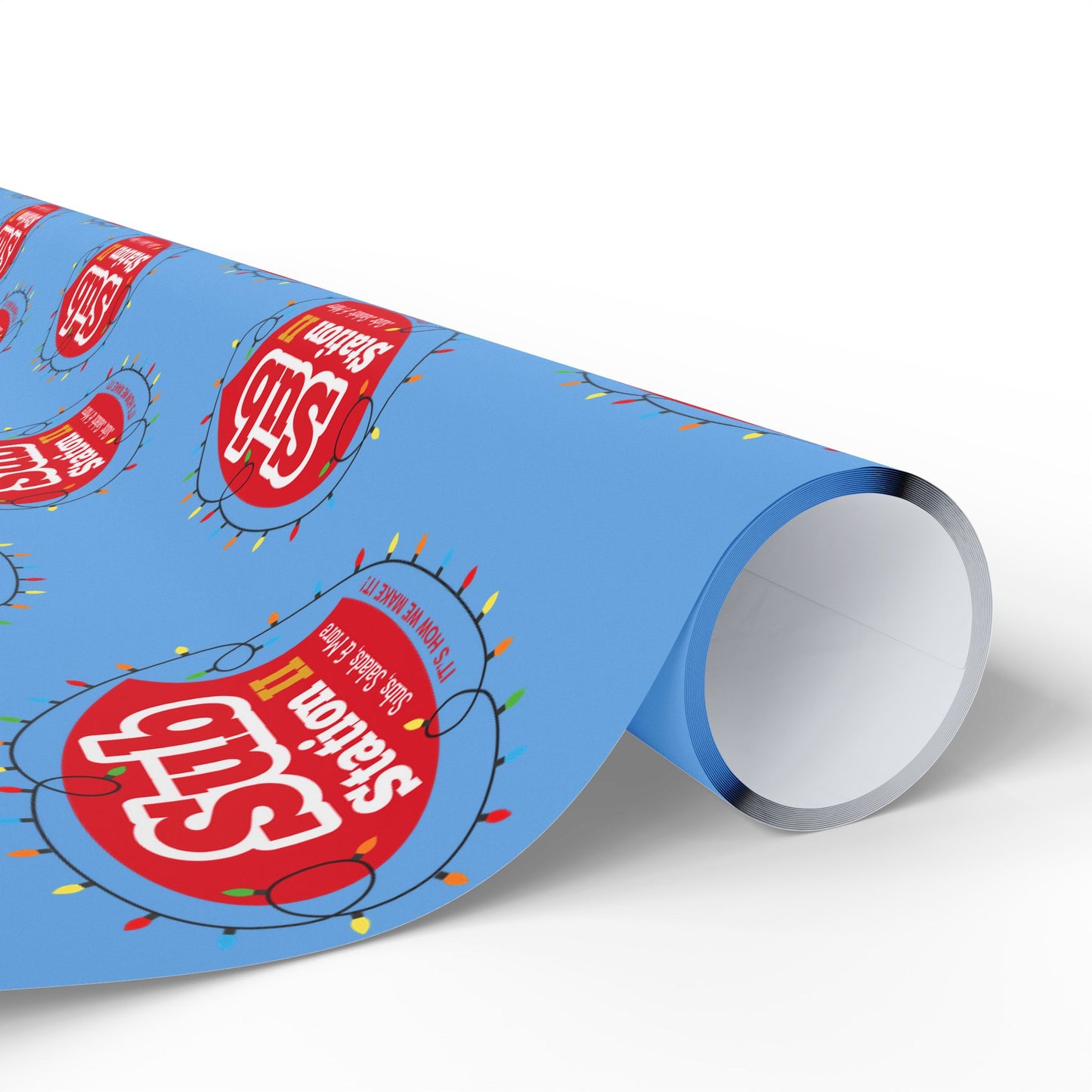 Sub Station II Holiday Lights Logo Wrapping Paper