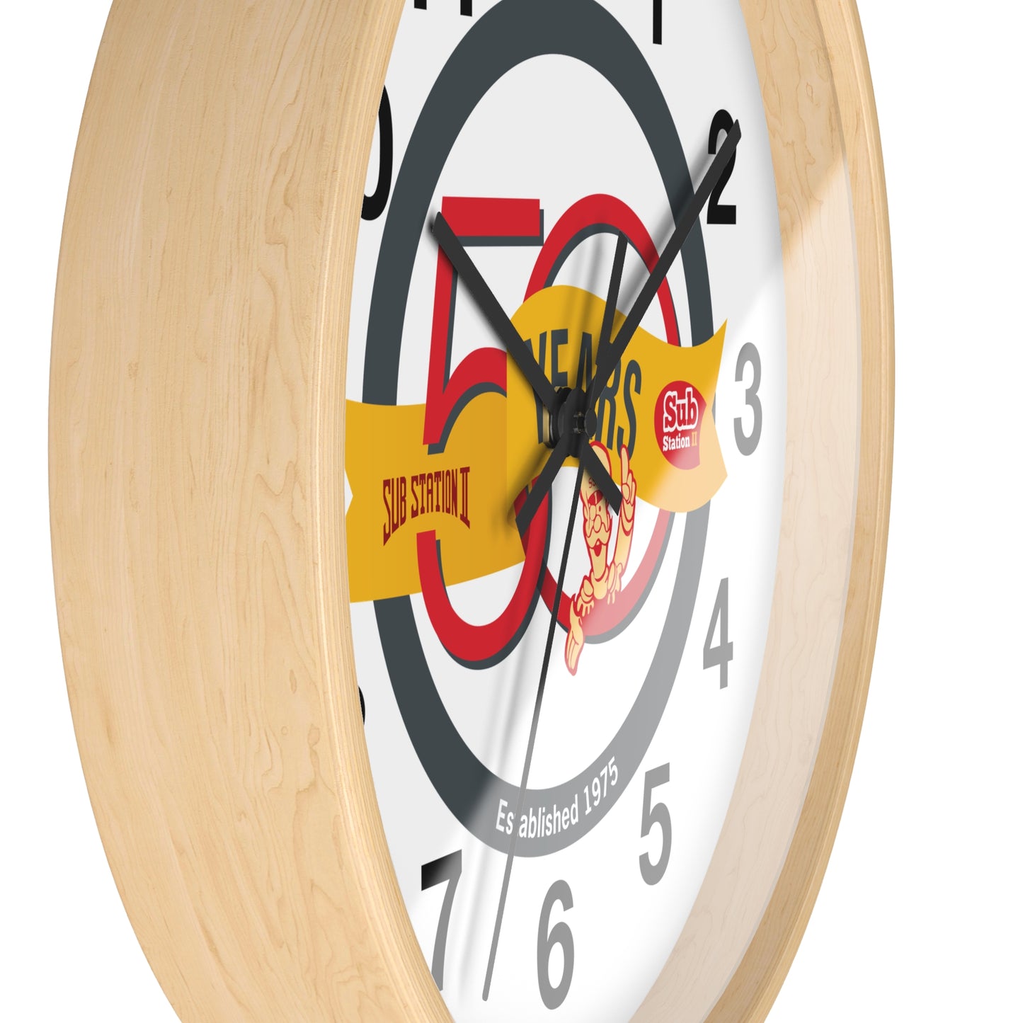 50th Anniversary Wall Clock