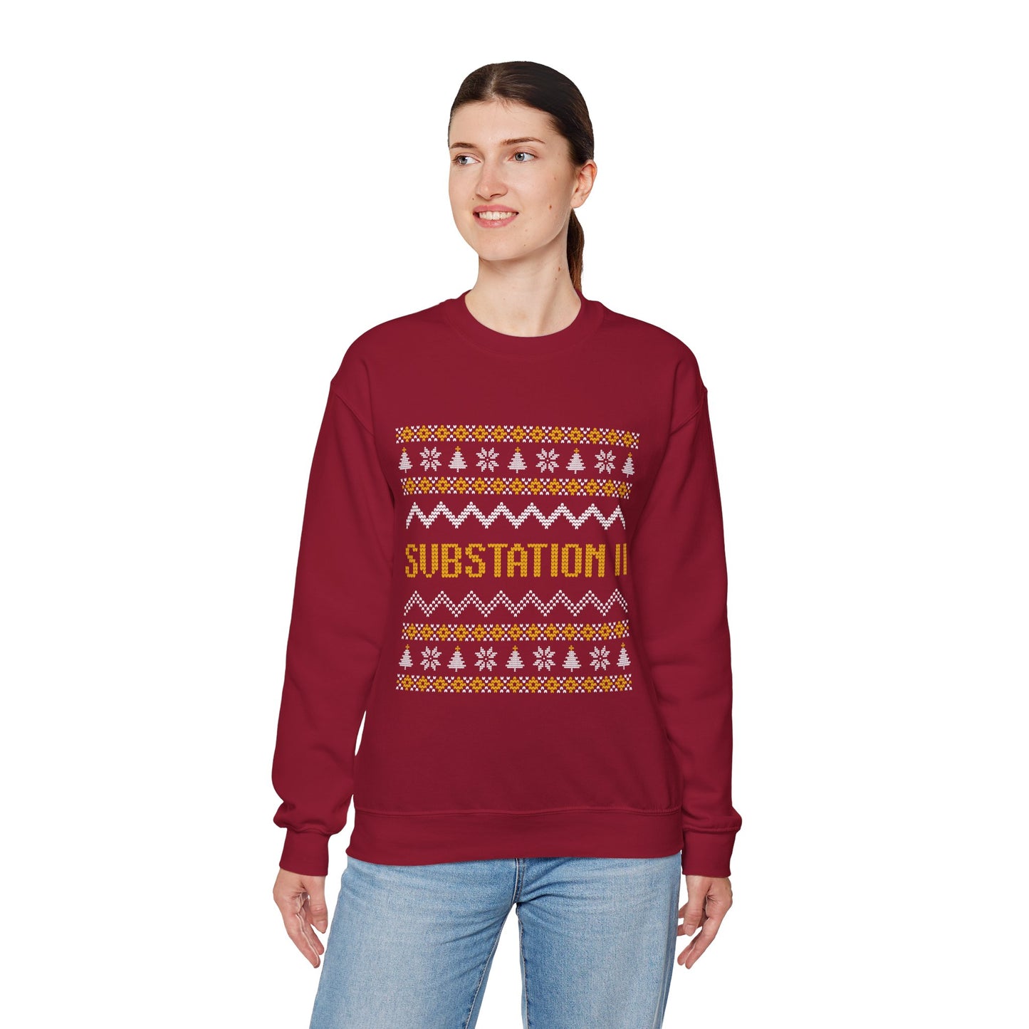 Faux Knit Sub Station II Holiday Sweatshirt