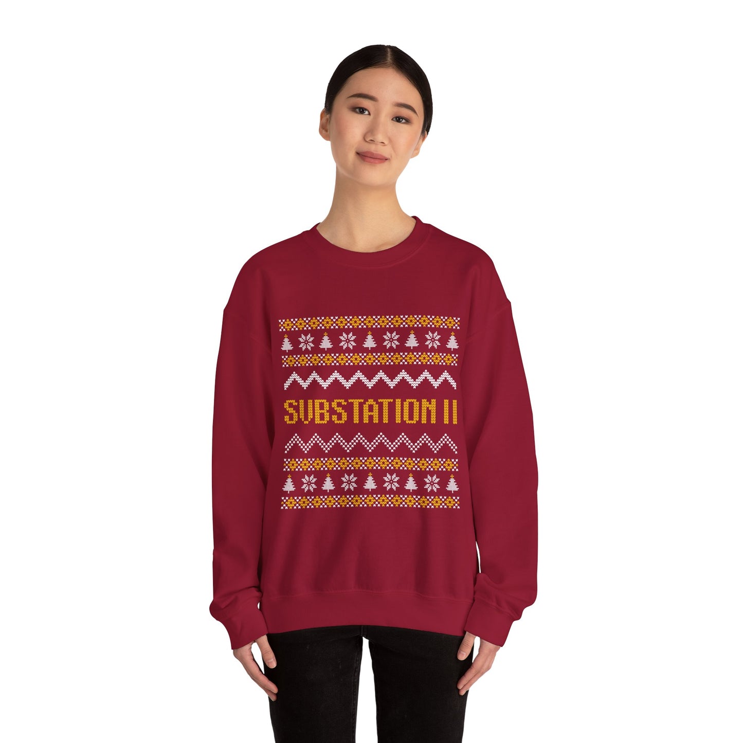 Faux Knit Sub Station II Holiday Sweatshirt