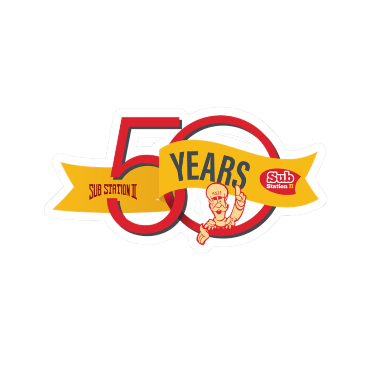 50th Anniversary Sticker