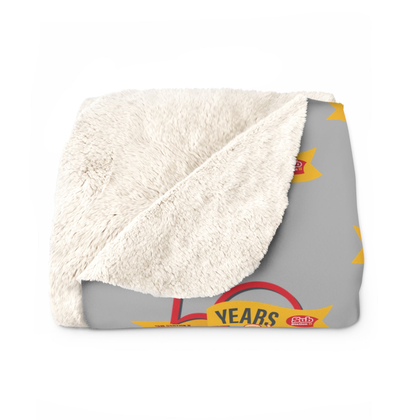 50th Anniversary Sherpa Fleece Blanket