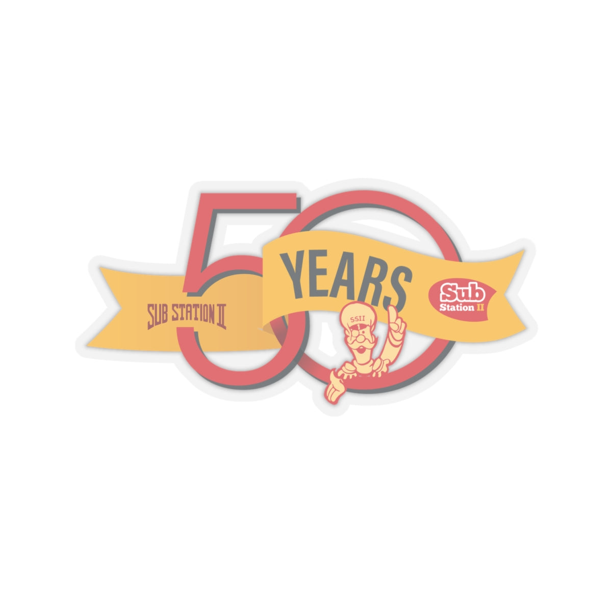50th Anniversary Sticker