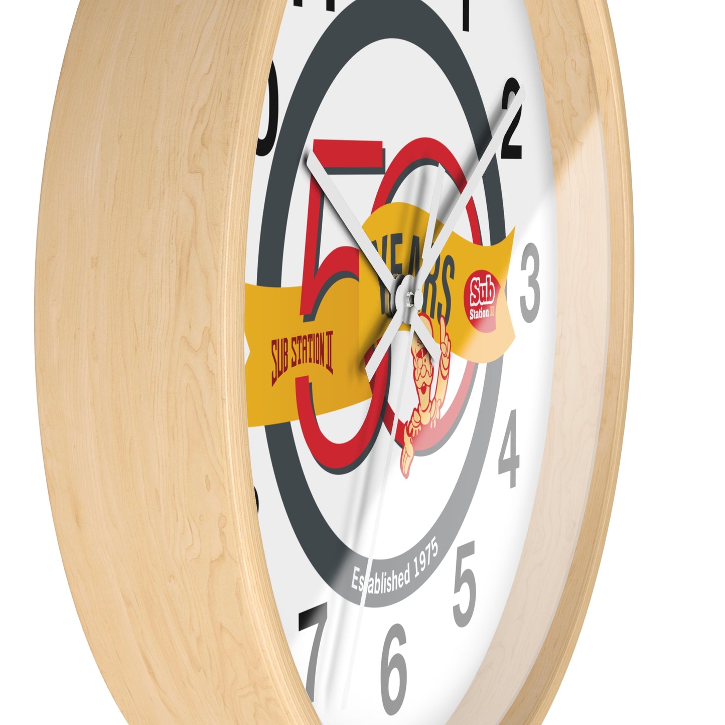 50th Anniversary Wall Clock