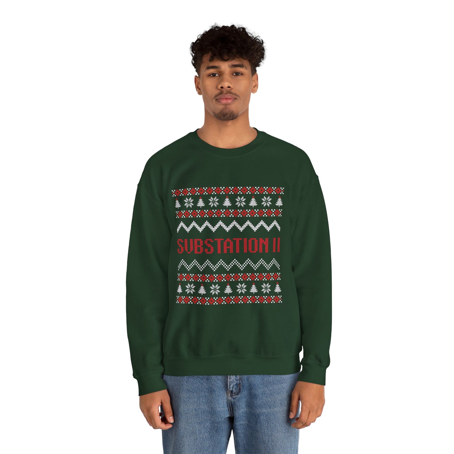 Faux Knit Sub Station II Holiday Sweatshirt