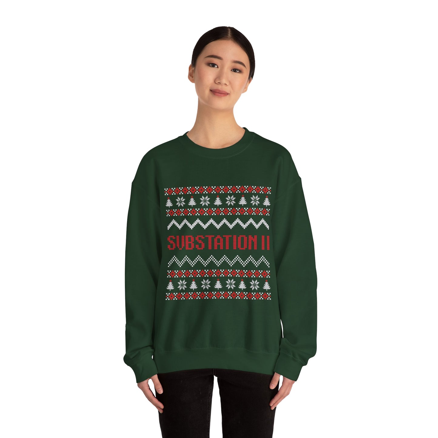Faux Knit Sub Station II Holiday Sweatshirt