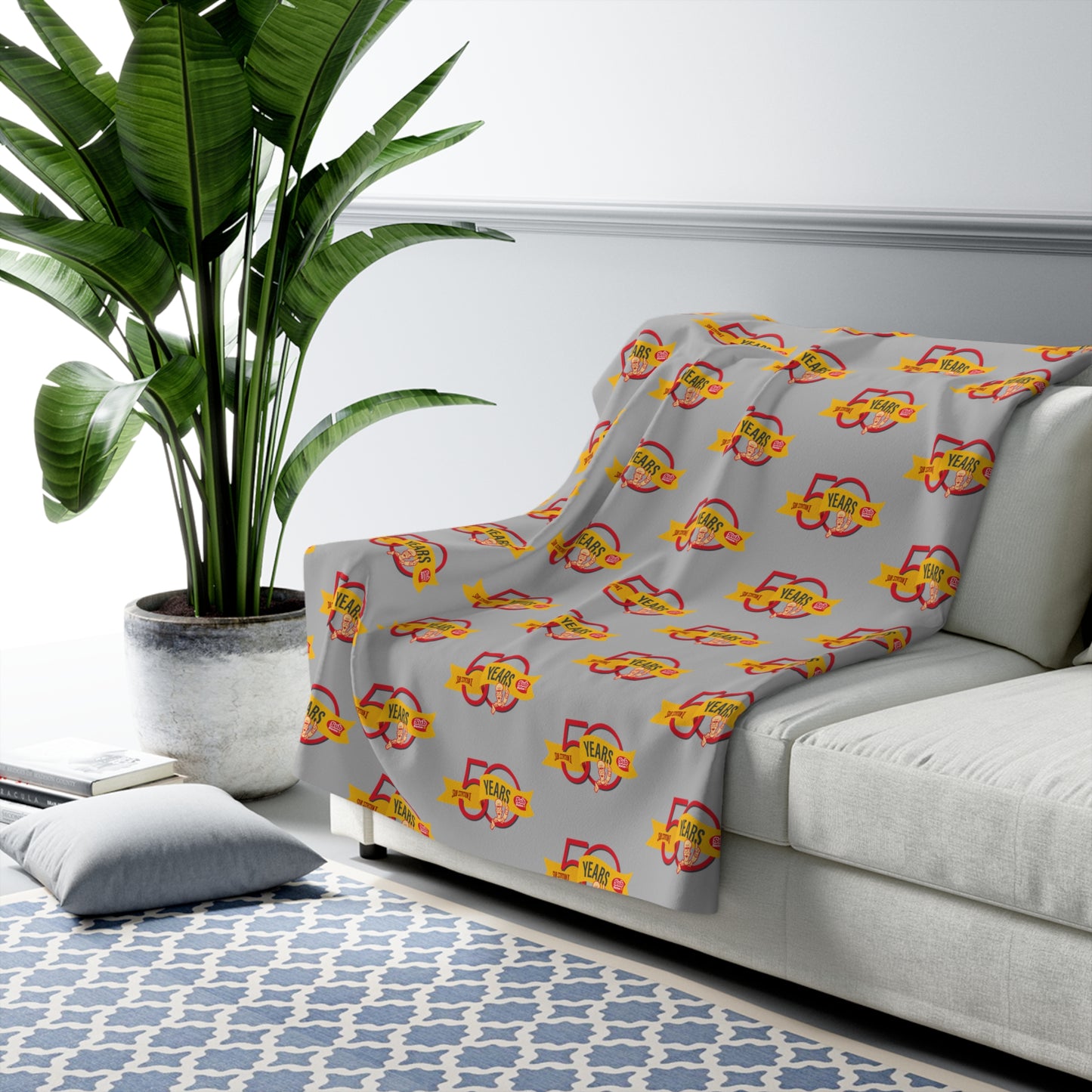 50th Anniversary Sherpa Fleece Blanket