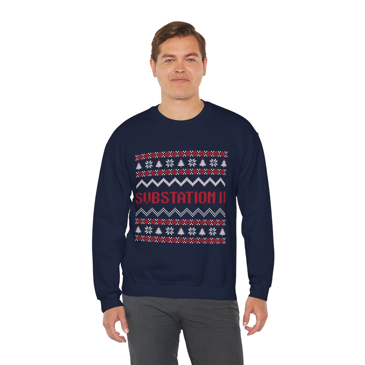 Faux Knit Sub Station II Holiday Sweatshirt
