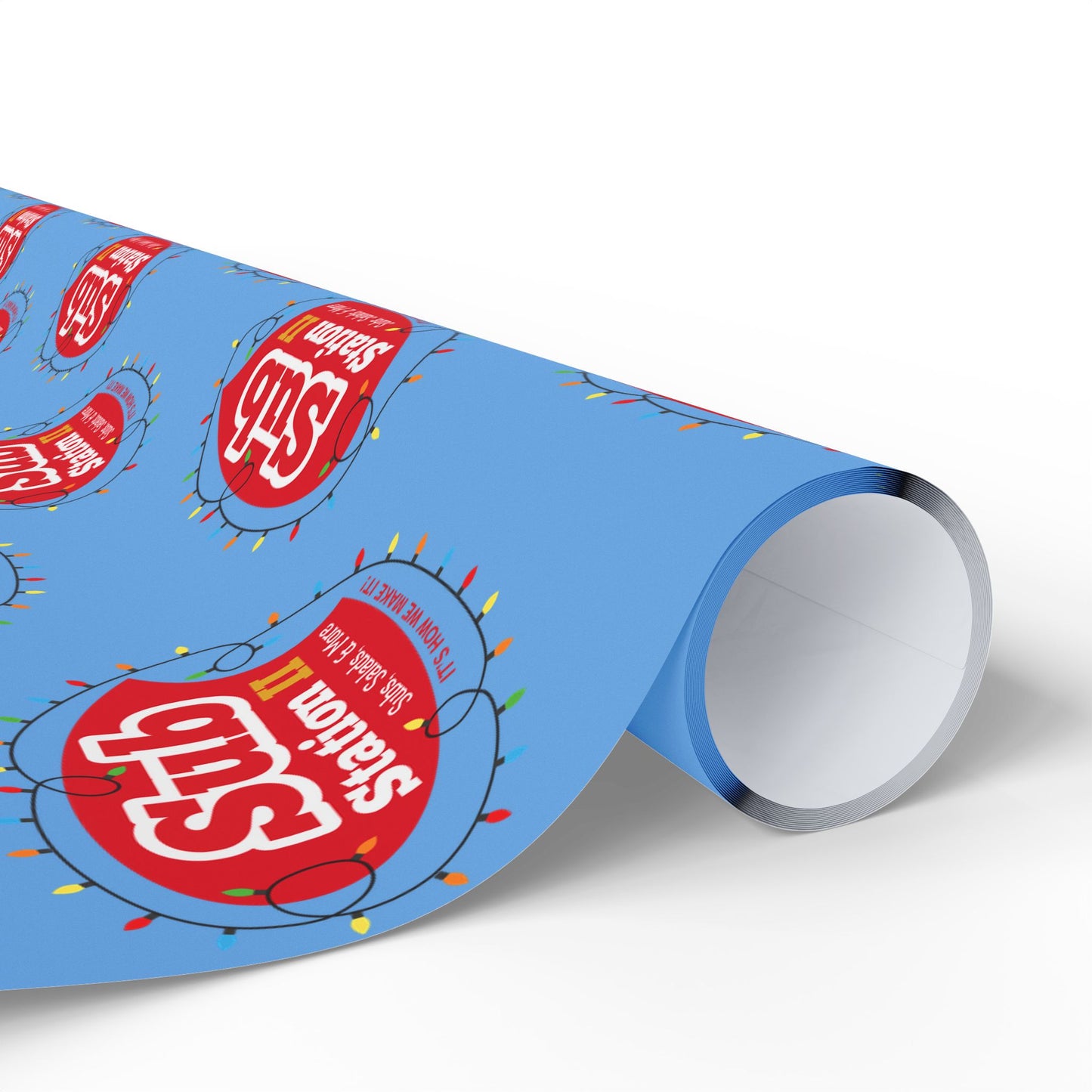 Sub Station II Holiday Lights Logo Wrapping Paper