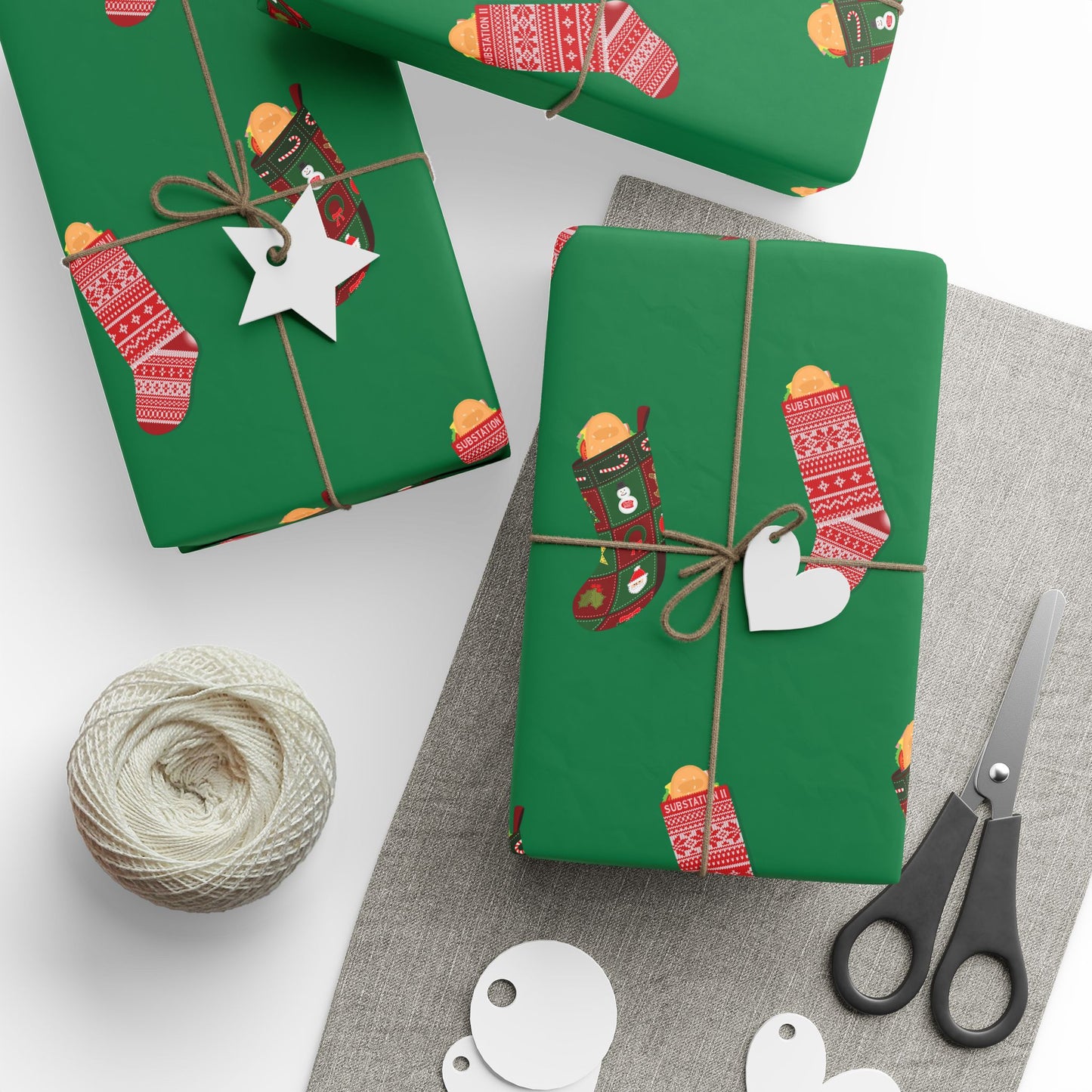 Sub Station II Stocking Wrapping Paper