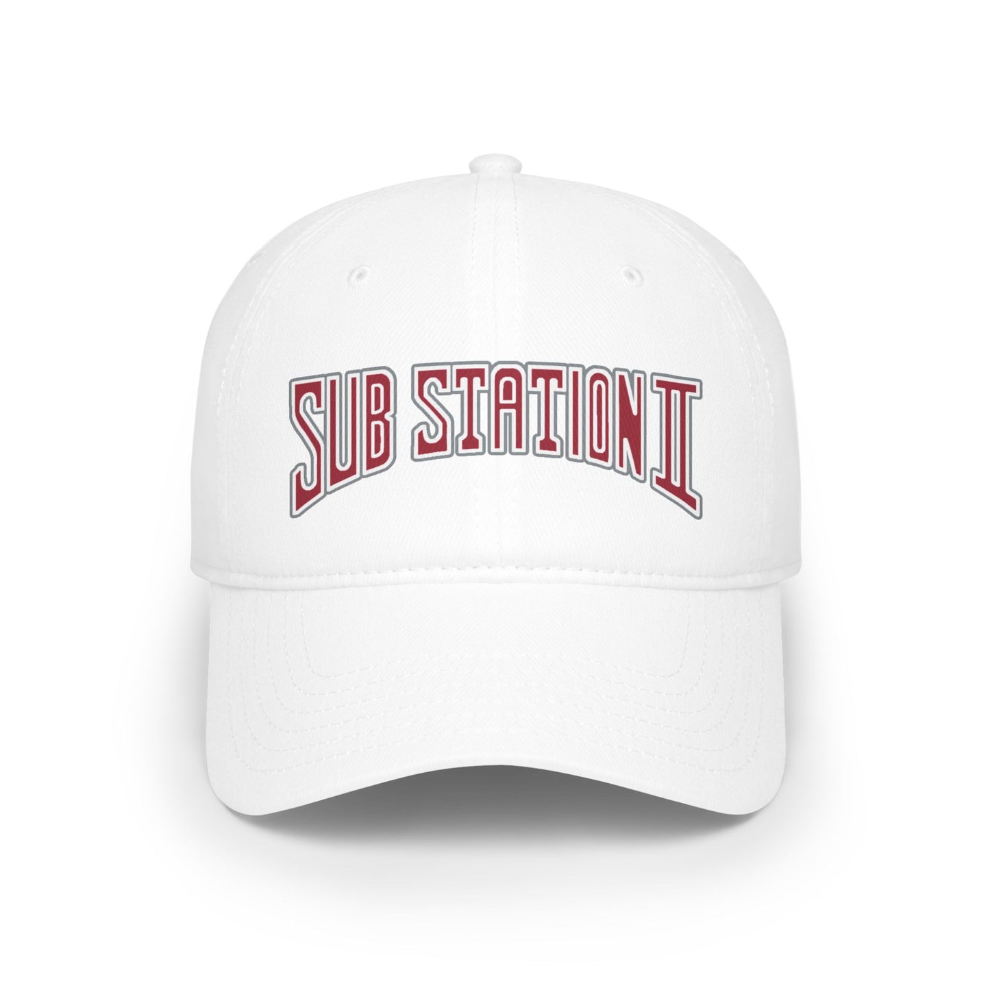 Crimson, White, & Grey Sub Station II Hat