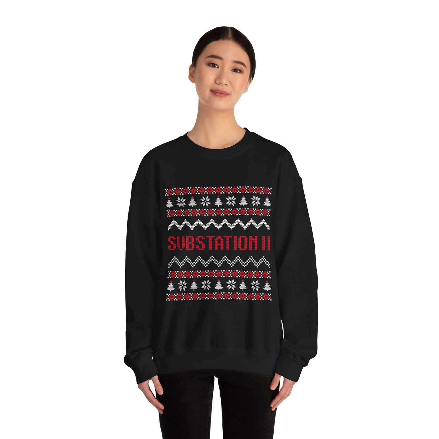 Faux Knit Sub Station II Holiday Sweatshirt