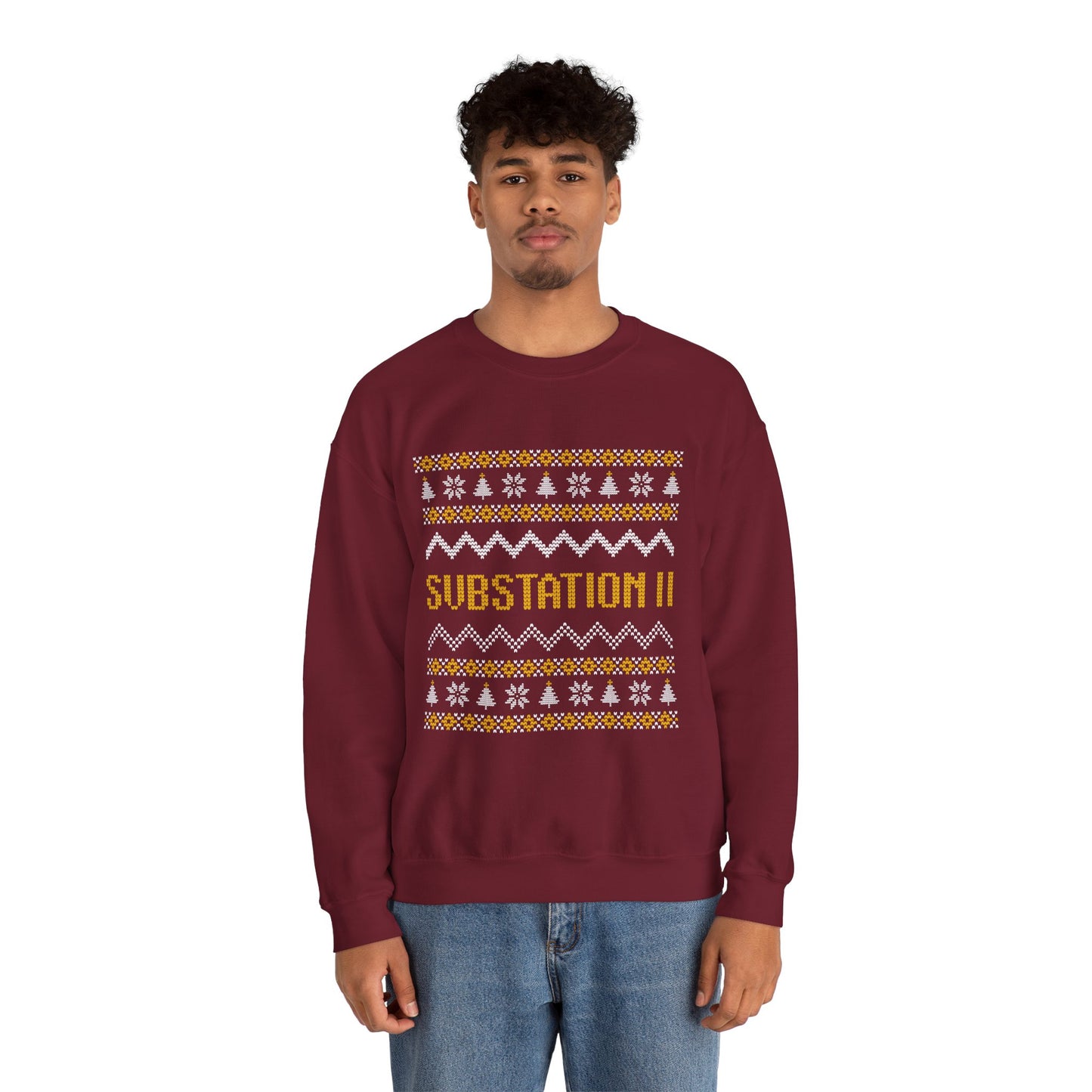 Faux Knit Sub Station II Holiday Sweatshirt