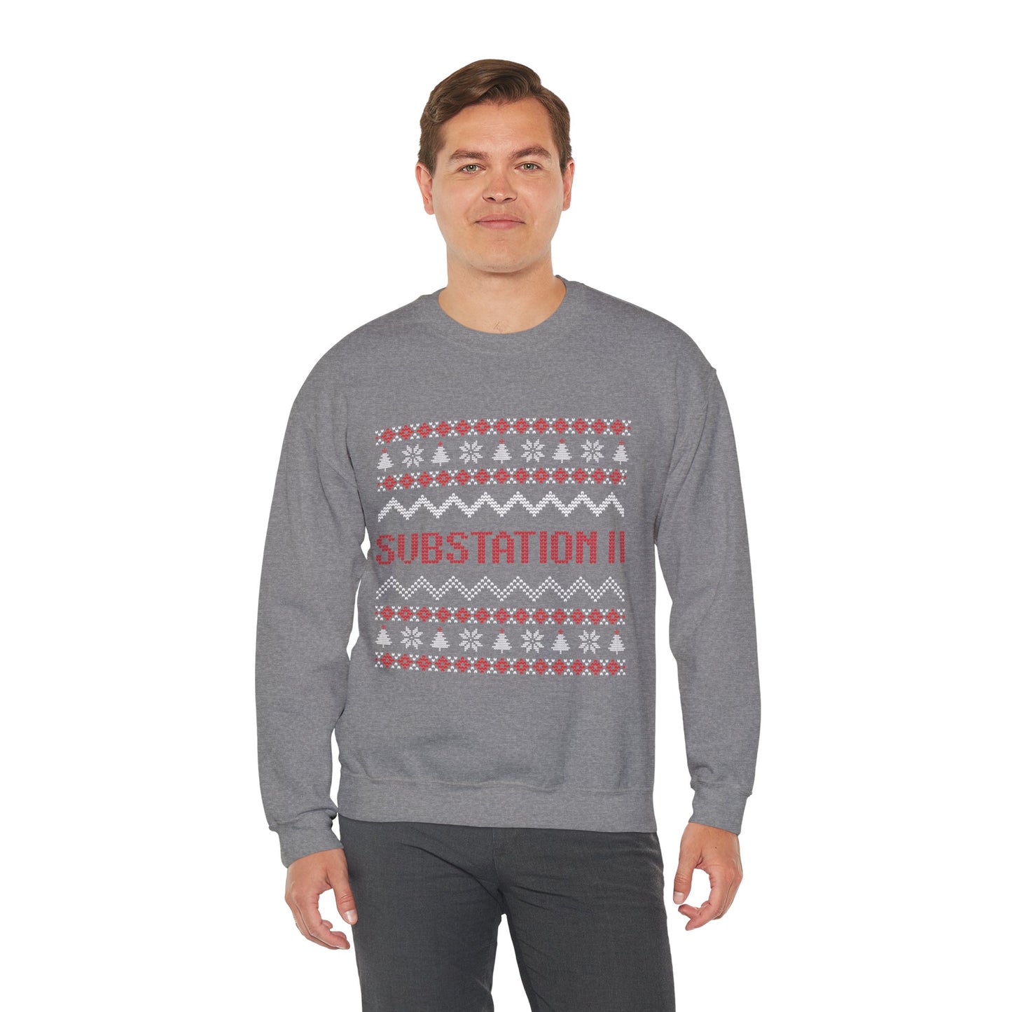 Faux Knit Sub Station II Holiday Sweatshirt