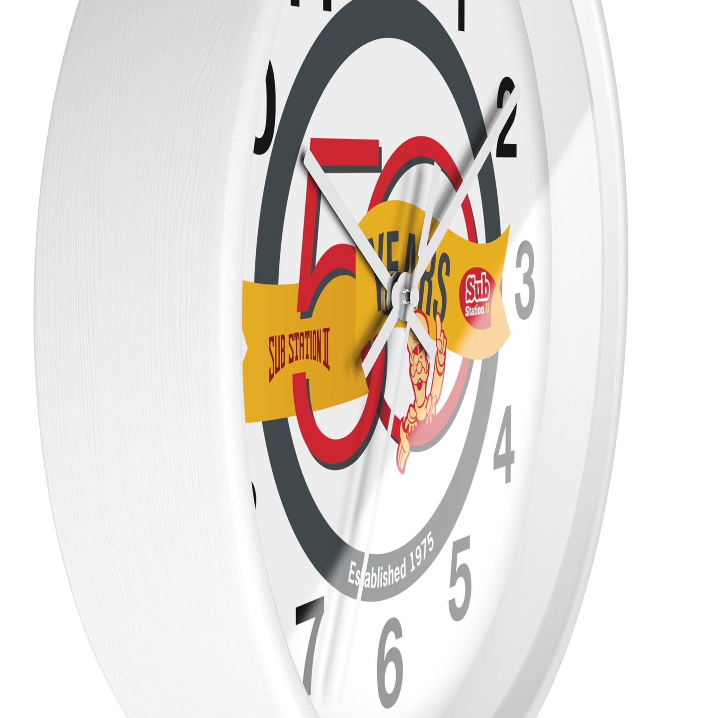 50th Anniversary Wall Clock
