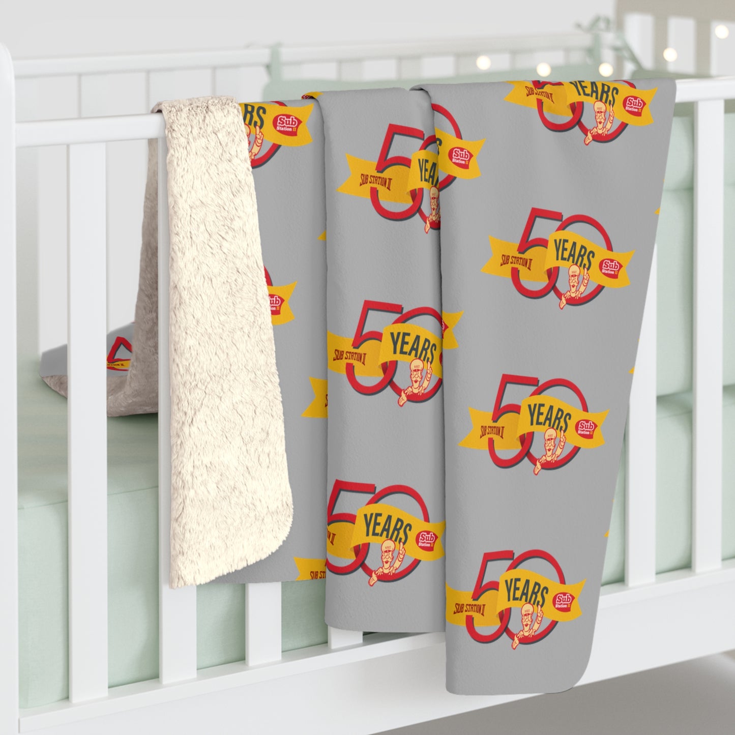 50th Anniversary Sherpa Fleece Blanket