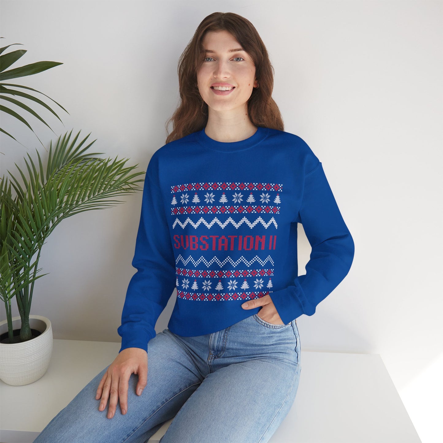 Faux Knit Sub Station II Holiday Sweatshirt