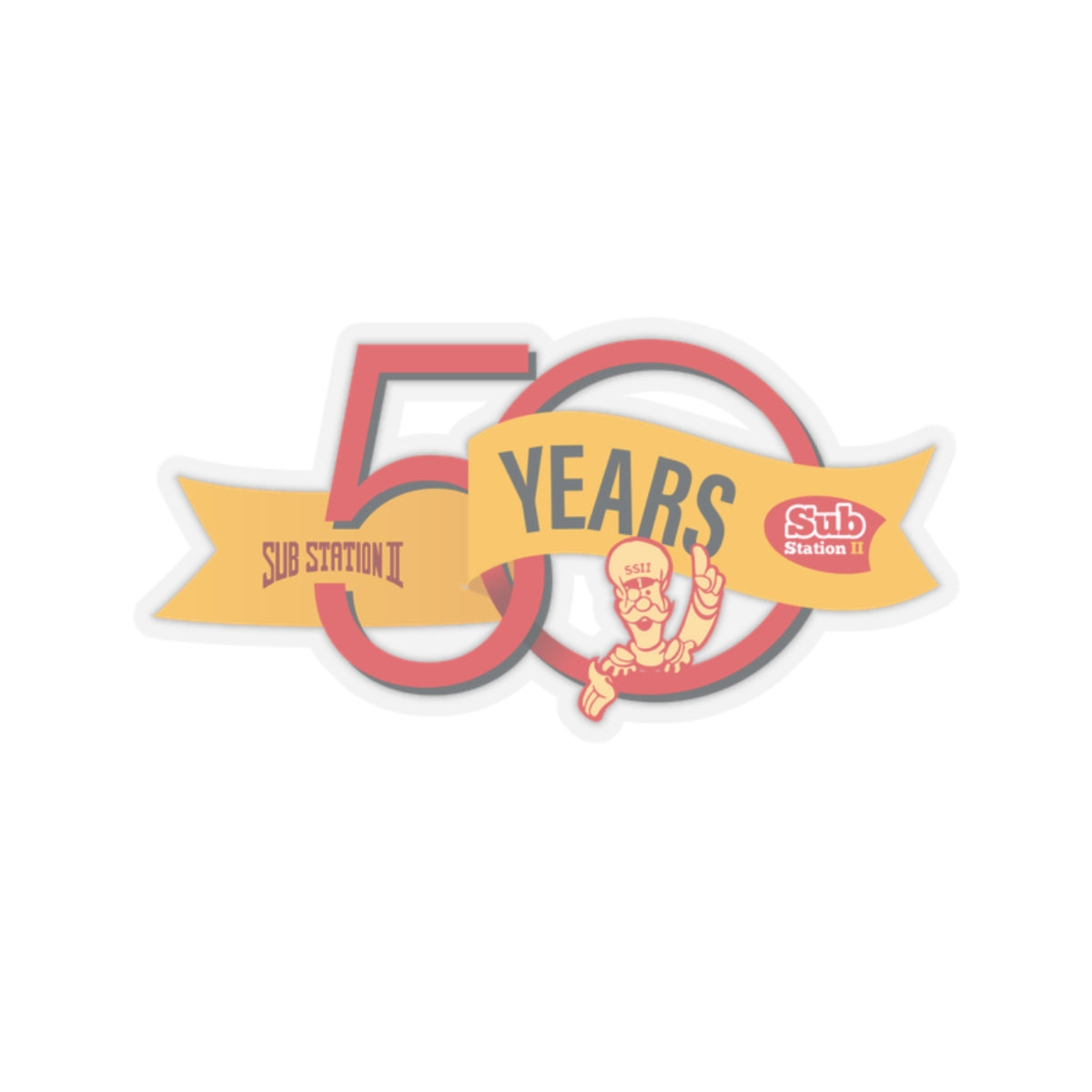 50th Anniversary Sticker