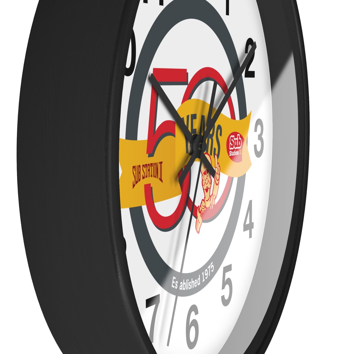 50th Anniversary Wall Clock