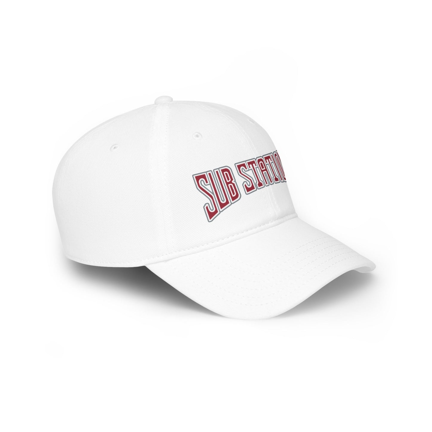 Crimson, White, & Grey Sub Station II Hat