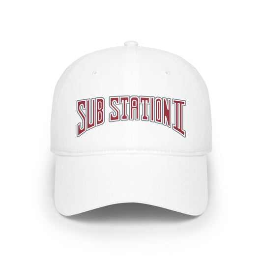 Crimson, White, & Grey Sub Station II Hat