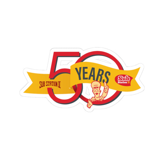 50th Anniversary Sticker