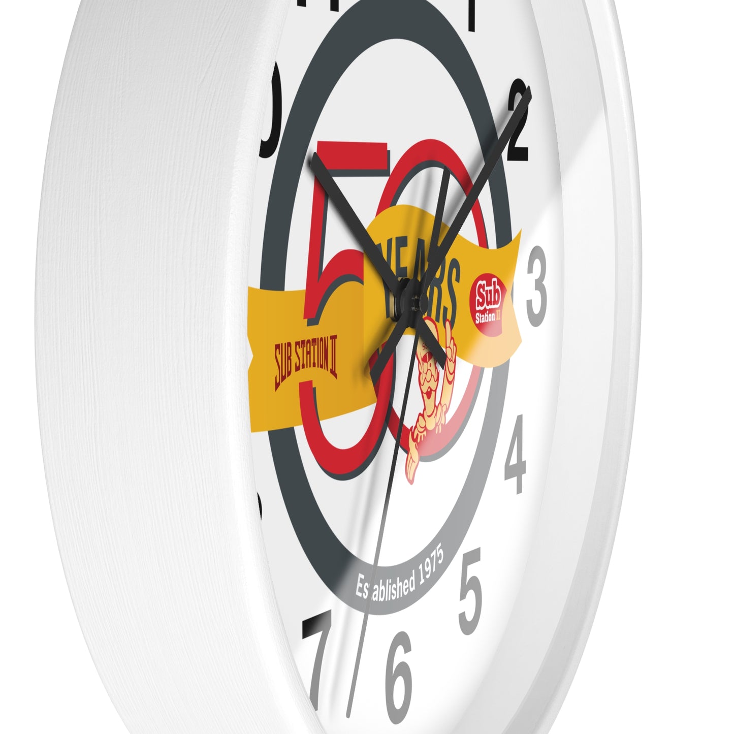 50th Anniversary Wall Clock